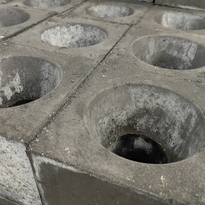 Erosion Resistant Refractory Tundish Well Block For Continuous Casting