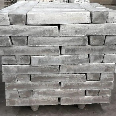 Bright Silver lightweight Magnesium Ingot 99.98% 25kg For Casting And Forging