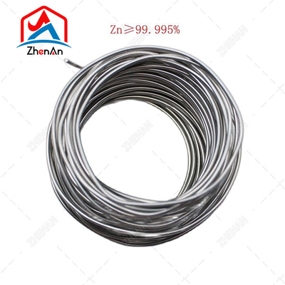 Silver Customization Size Galvanized Zinc Wire 99.995%