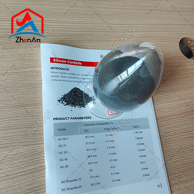 Supply 75%/ 85%/ 90% Sic 0-10mm /10-50mm Black Silicon Carbide for Foundry