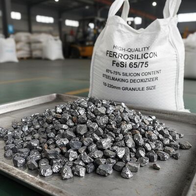 High-Quality Ferrosilicon FeSi 65/75 with 65%–75% Silicon Content for Steelmaking Deoxidizer in 10–220mm Granule Size