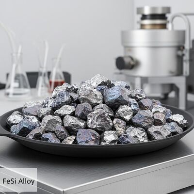 High Purity Ferrosilicon FeSi Alloy for Steel Refining with 10-100mm Granules