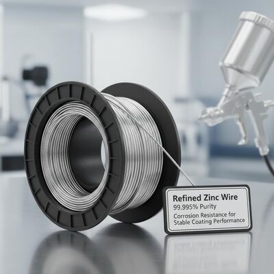 Refined Zinc Wire for Metallizing Spray with 99.995% Purity and Corrosion Resistance for Stable Coating Performance