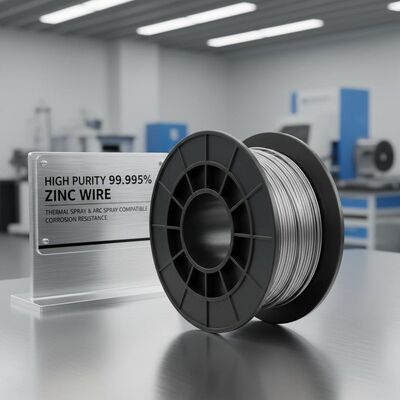 High Purity 99.995% Zinc Wire for Thermal Spray with Corrosion Resistance and Flame & Arc Spray Compatibility