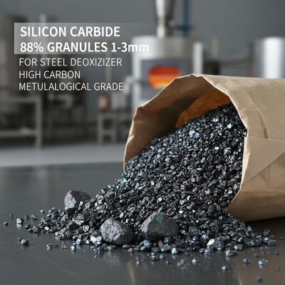 1-3mm High Carbon Silicon Carbide Granules SiC 88 for Efficient Steel Deoxidizer in Metallurgical Applications